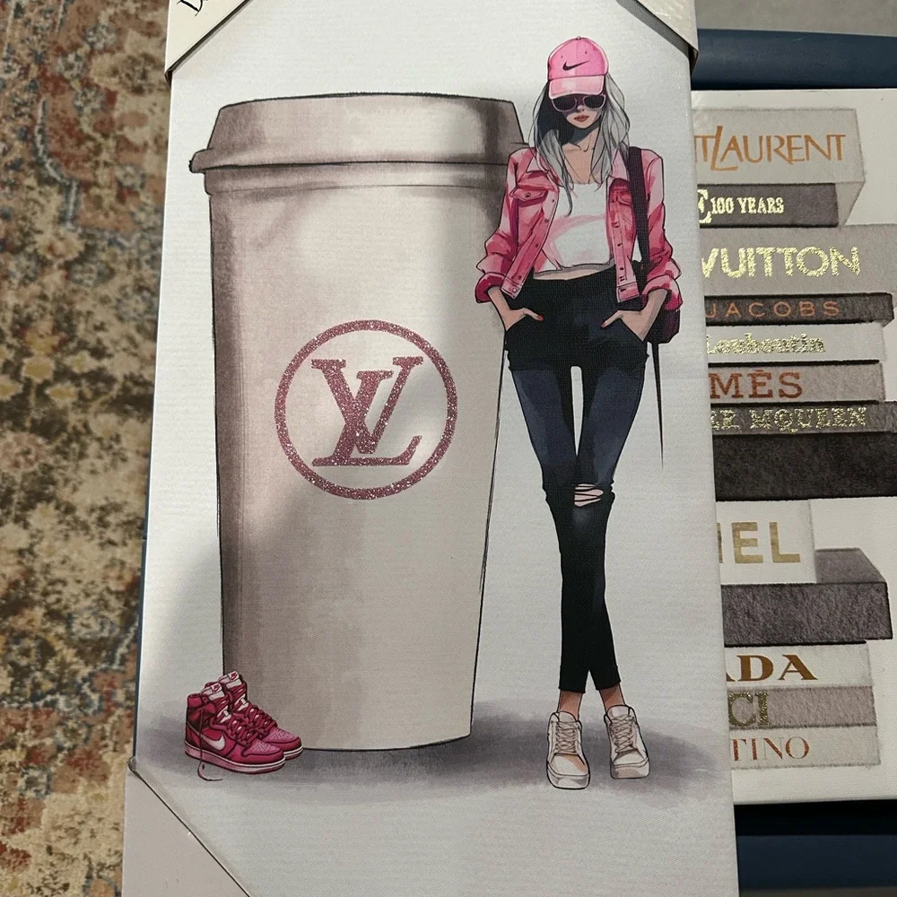 Bundle of 4 Fashion Illustration Canvas Set - Picture 2 of 5